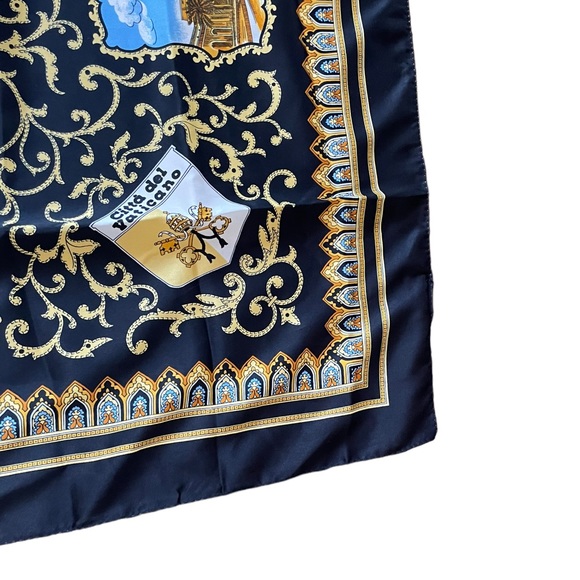 Made in Italy 🇮🇹 square Giabilei 2000 keepsake collectable religious scarf - Picture 7 of 16